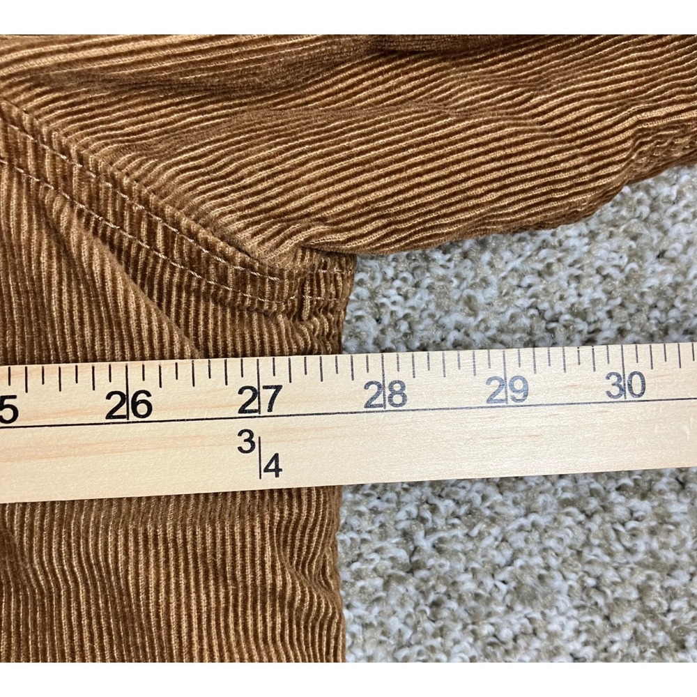 GAP Mens XXL Brown Corduroy Sherpa Lined Trucker Jacket Tan Pockets Insulated - Picture 9 of 11